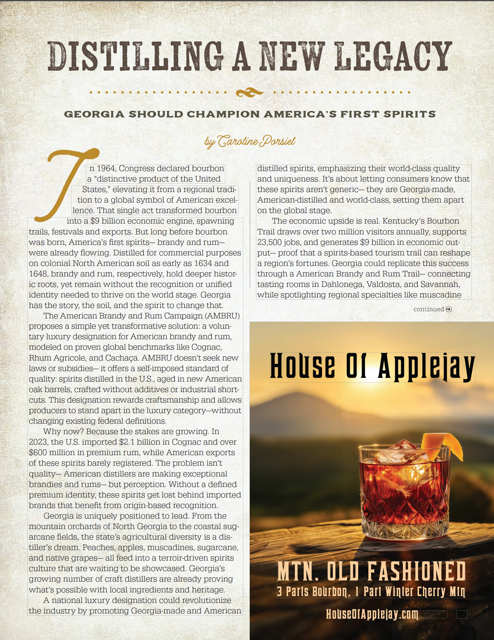 Distilling A New Legacy