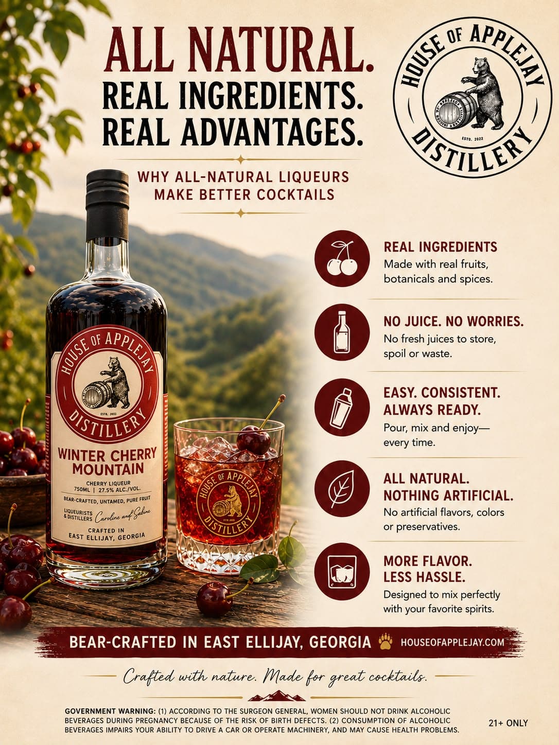Liqueur all natural (c) House Of Applejay, Inc Liqueur all natural (c) House Of Applejay, Inc