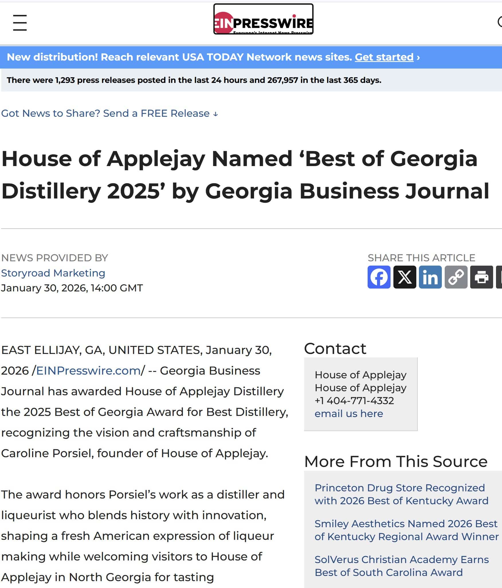 Press Release GBJ HouseOfApplejay_AJCArticle (c)