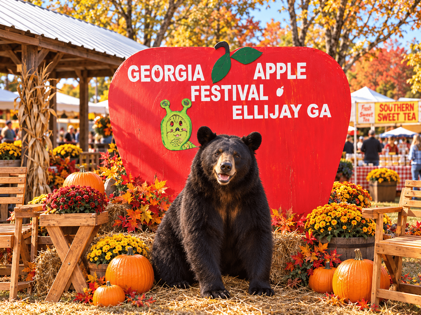 Georgia Apple Festival in Ellijay Sabine and Caroline (c) House Of Applejay, Inc